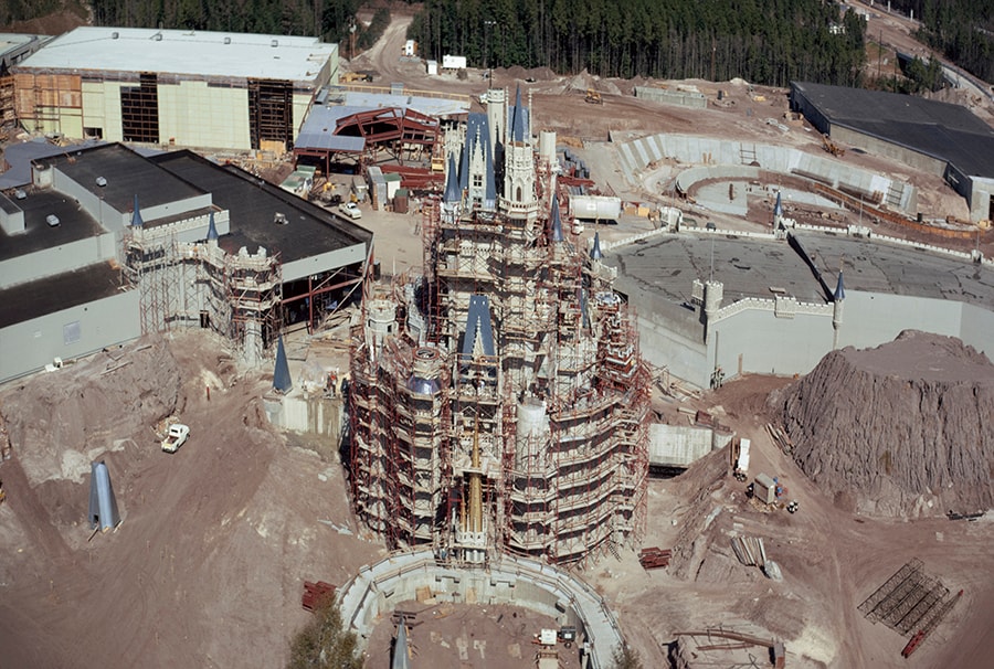 Construction on Cinderella Castle