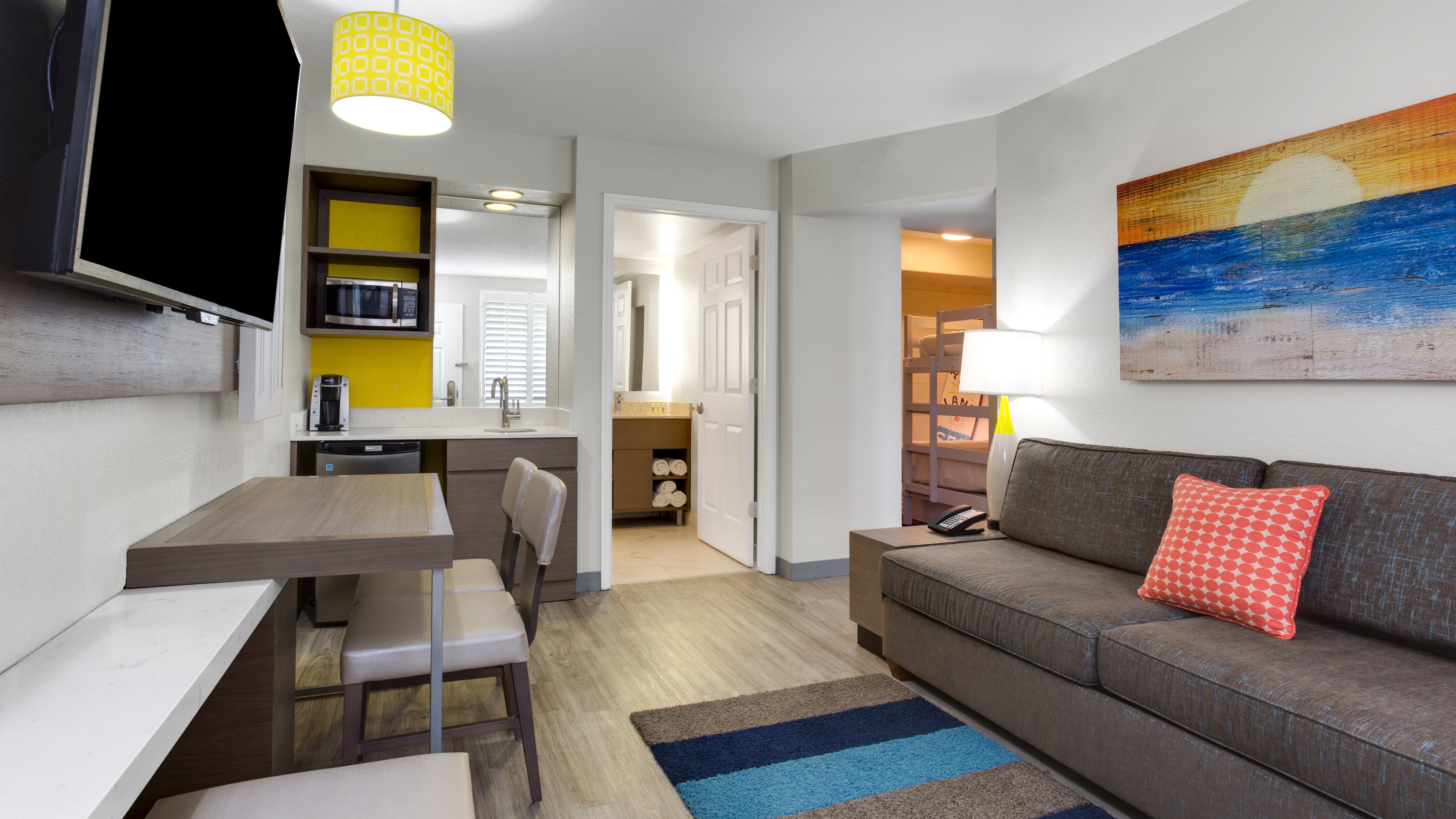 Disfs Holiday Inn Resort Orlando Suites 2br Queen Suite Living Room 16x9 