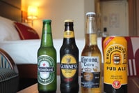 Imported Beer 6-Pack
- Includes various imported bottled beers. Imported Beer 6-Pack
- Includes various imported bottled beers.
