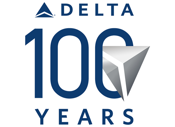 The Delta logo with the words ‘100 Years’