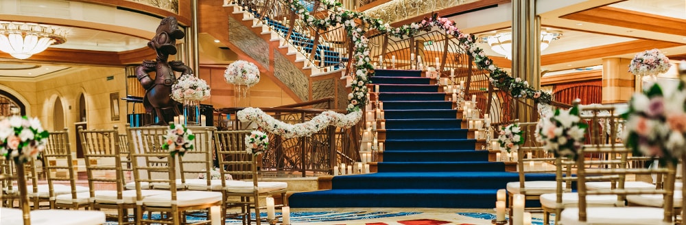 Atrium Disney Cruise Line Weddings Disney's Fairy Tale