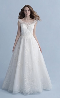 white cinderella wedding dress