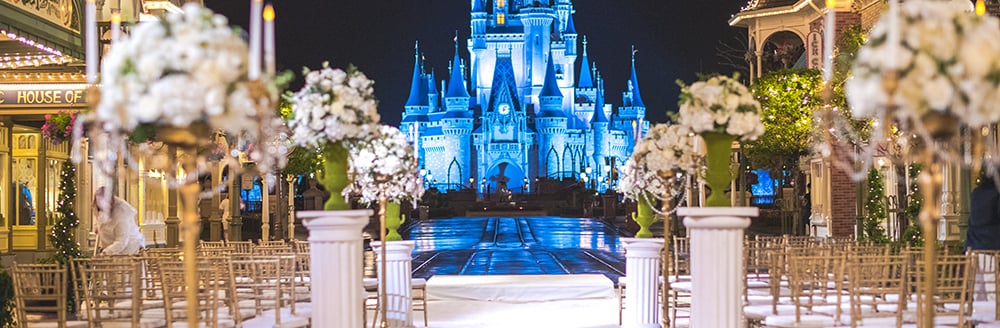 Magic Kingdom Evening Wedding Experience Disney S Fairy Tale Weddings