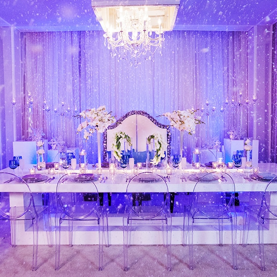 Decor Frozen Inspired Winter Wonderland Reception Disney