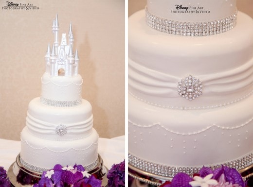 Wedding Cake Wednesday White Bling Disney Weddings