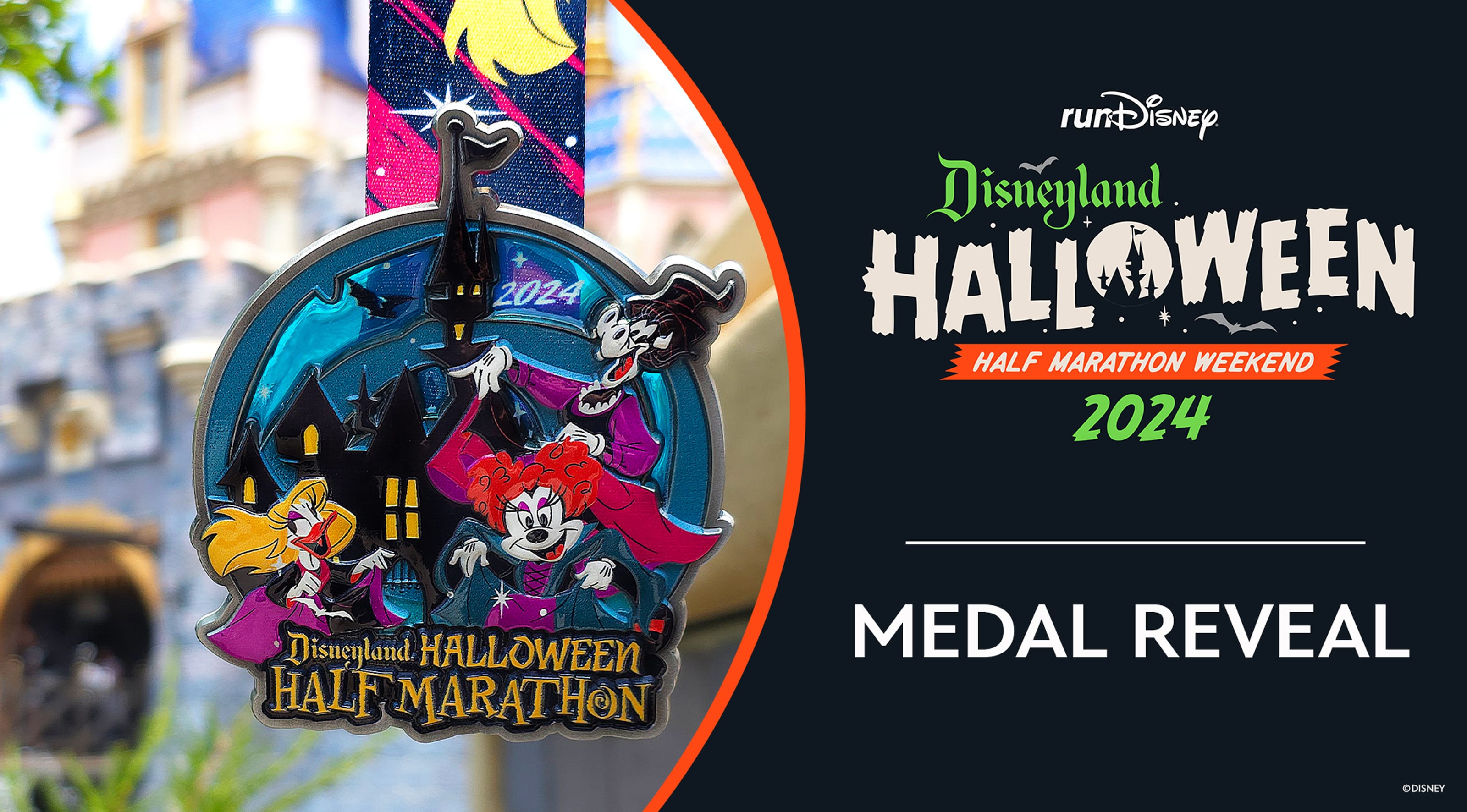 Frightfully Fabulous Medals for the 2024 Disneyland Halloween Half