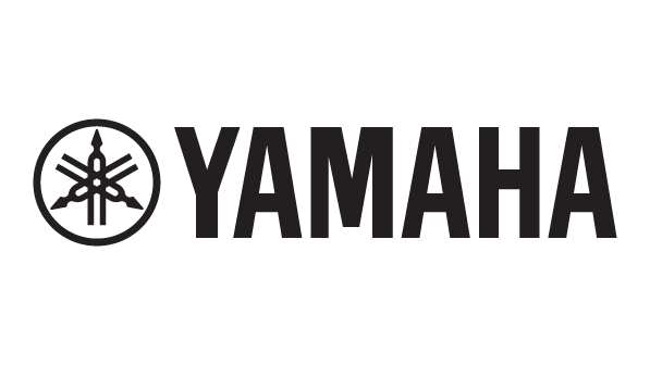 A Yamaha logo featuring a tuning fork