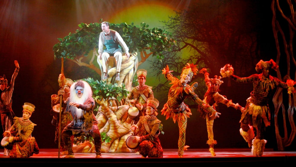 Cast Members singing and dancing in ‘Disney’s Believe’ musical performance