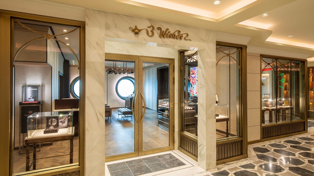 The exterior of 3 Wishes reveals an upscale retail space with double doors