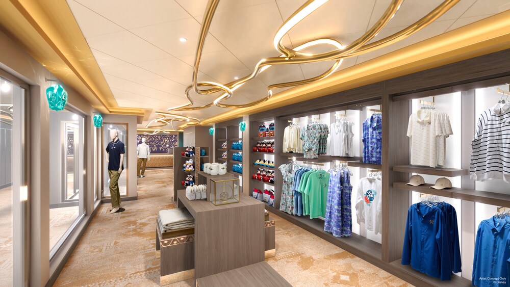 An artist rendering of the Disney Adventure Concierge retail store