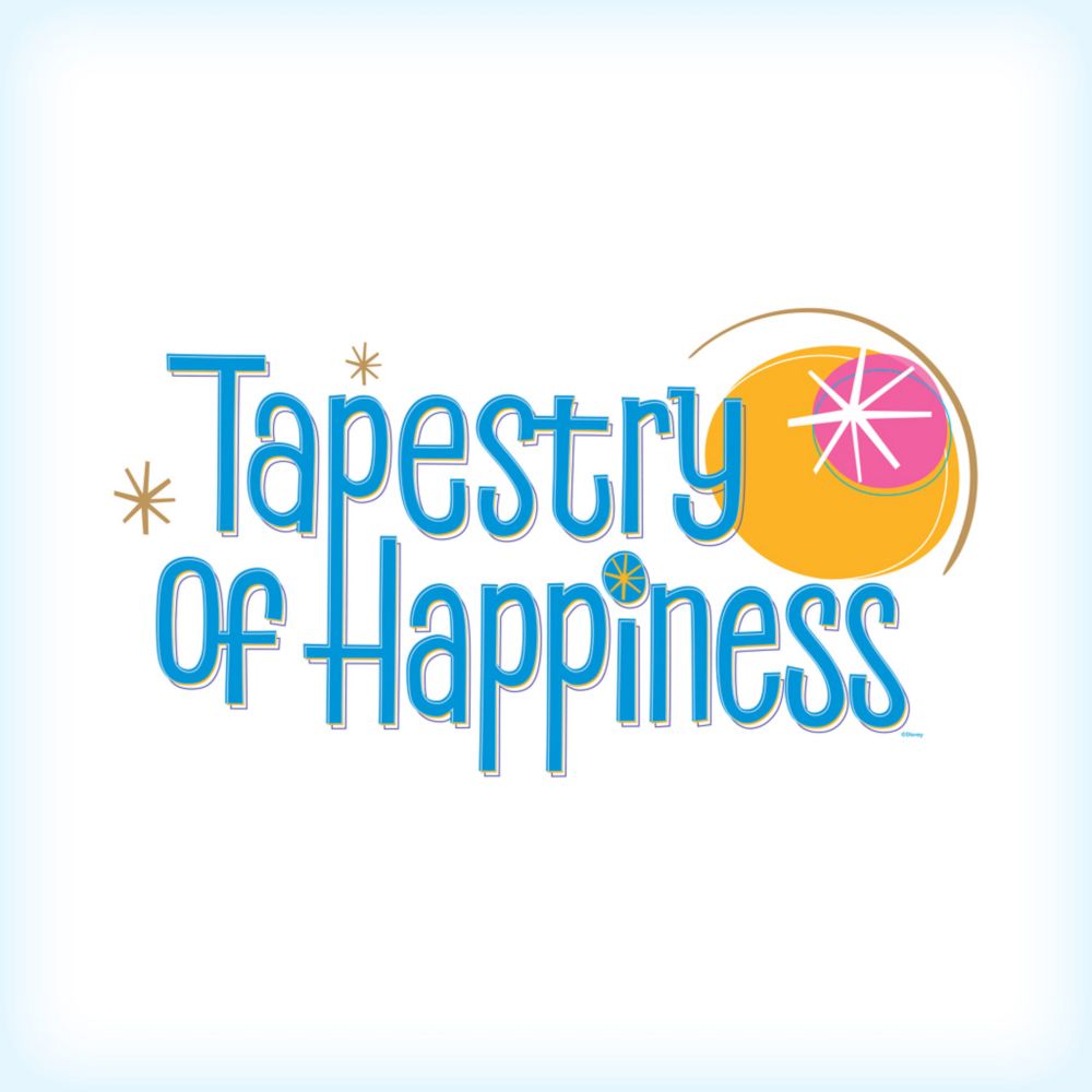 A logo of the Tapestry of Happiness projection show