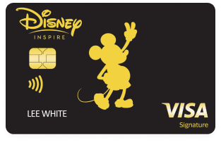 Disney Inspire Visa Cards are available in various designs