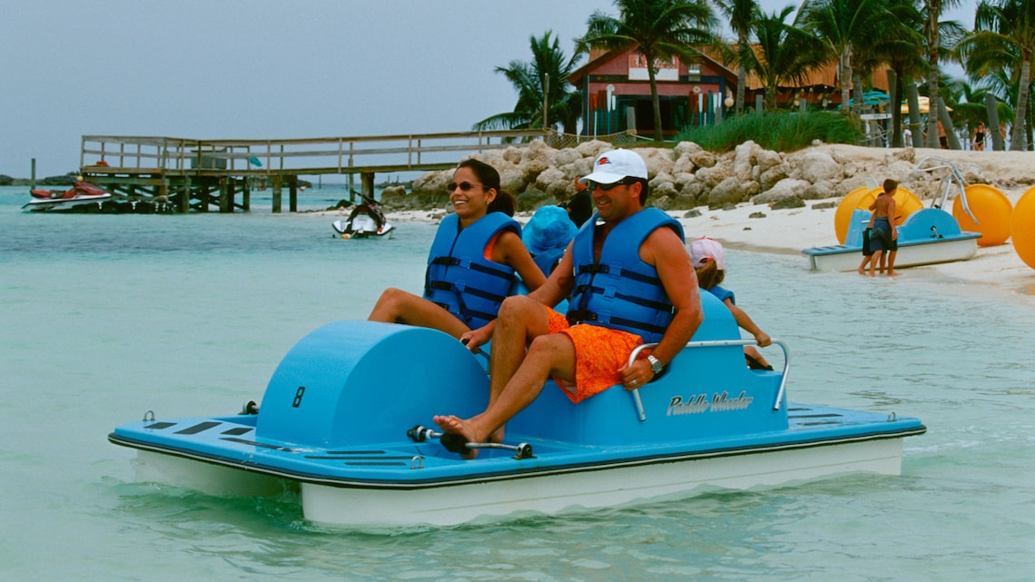 Paddle Boat - 4-Seater Rental at Castaway Cay | Disney Cruise Line