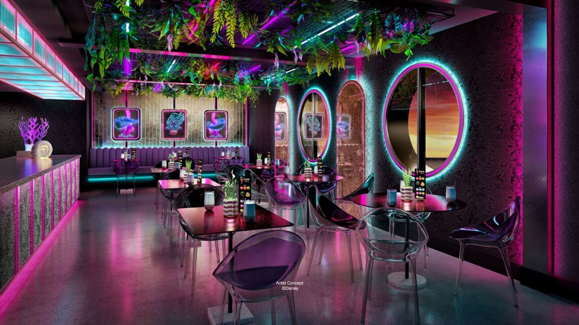 Disney - night cafe Bewitching Boba and Brews​ | Disney Cruise Line