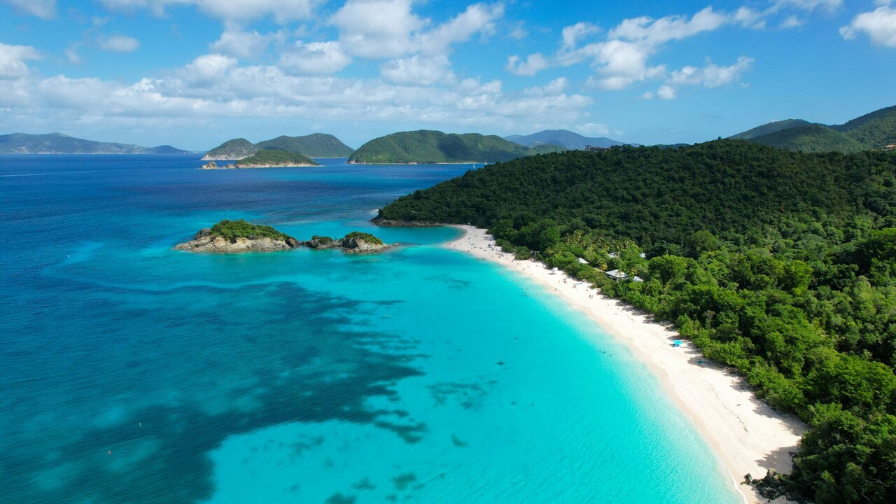 St. John Trunk Bay Beach \u0026 Snorkel Tour | Disney Cruise Line, image size:1280x720