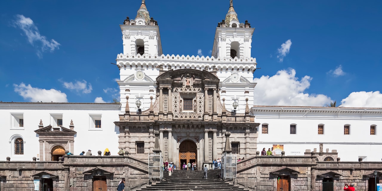 Church and convent of St. Francis in Quito, Ecuador Church and convent of St. Francis in Quito, Ecuador