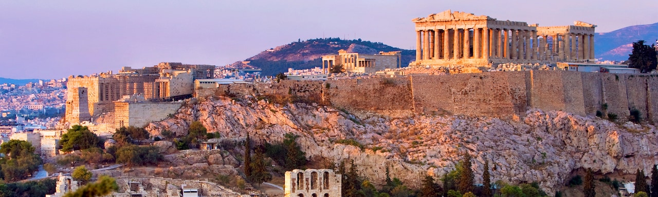 The Acropolis sits atop a rugged hill The Acropolis sits atop a rugged hill