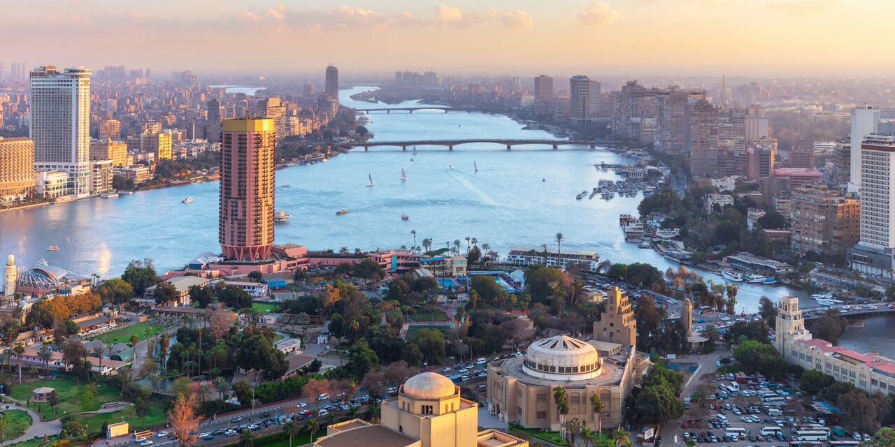 Downtown Cairo waterfront district