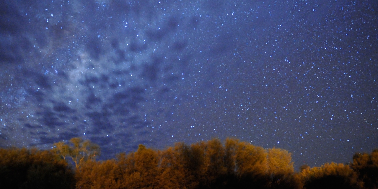 The night sky filled with stars The night sky filled with stars