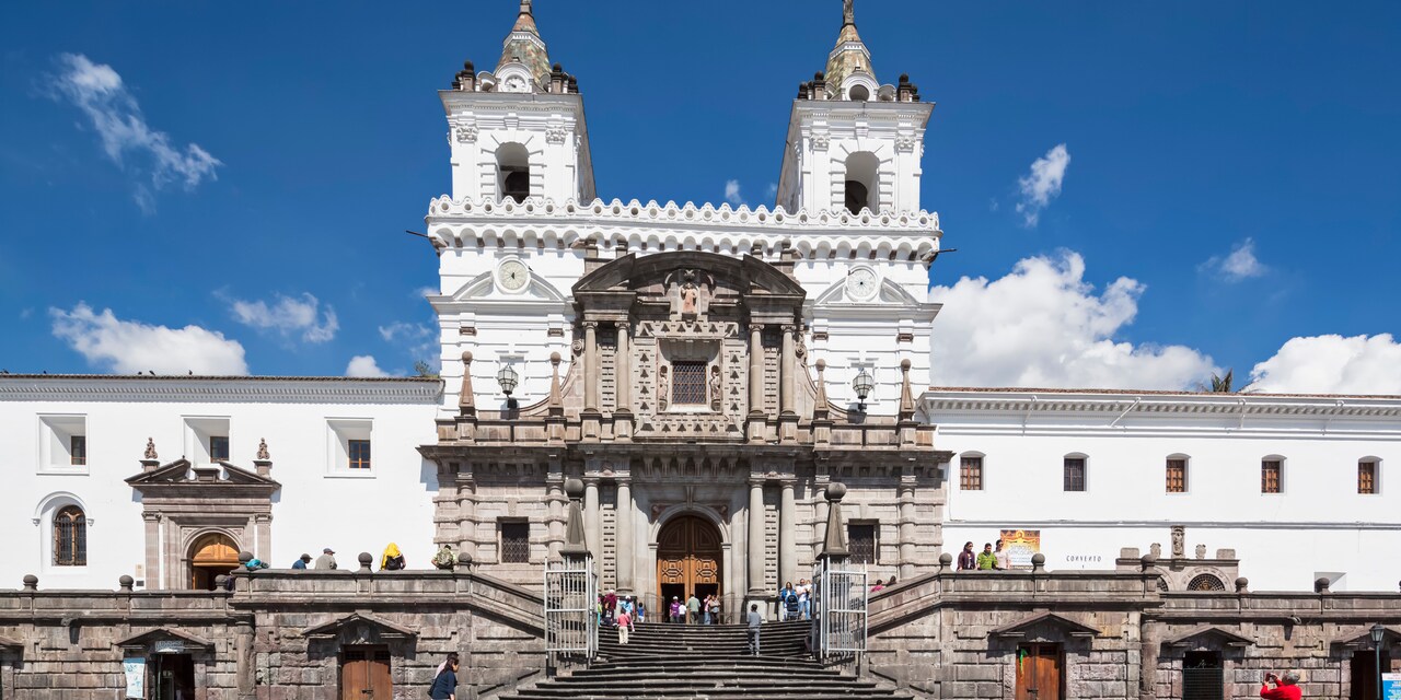 Church and convent of St. Francis in Quito, Ecuador Church and convent of St. Francis in Quito, Ecuador