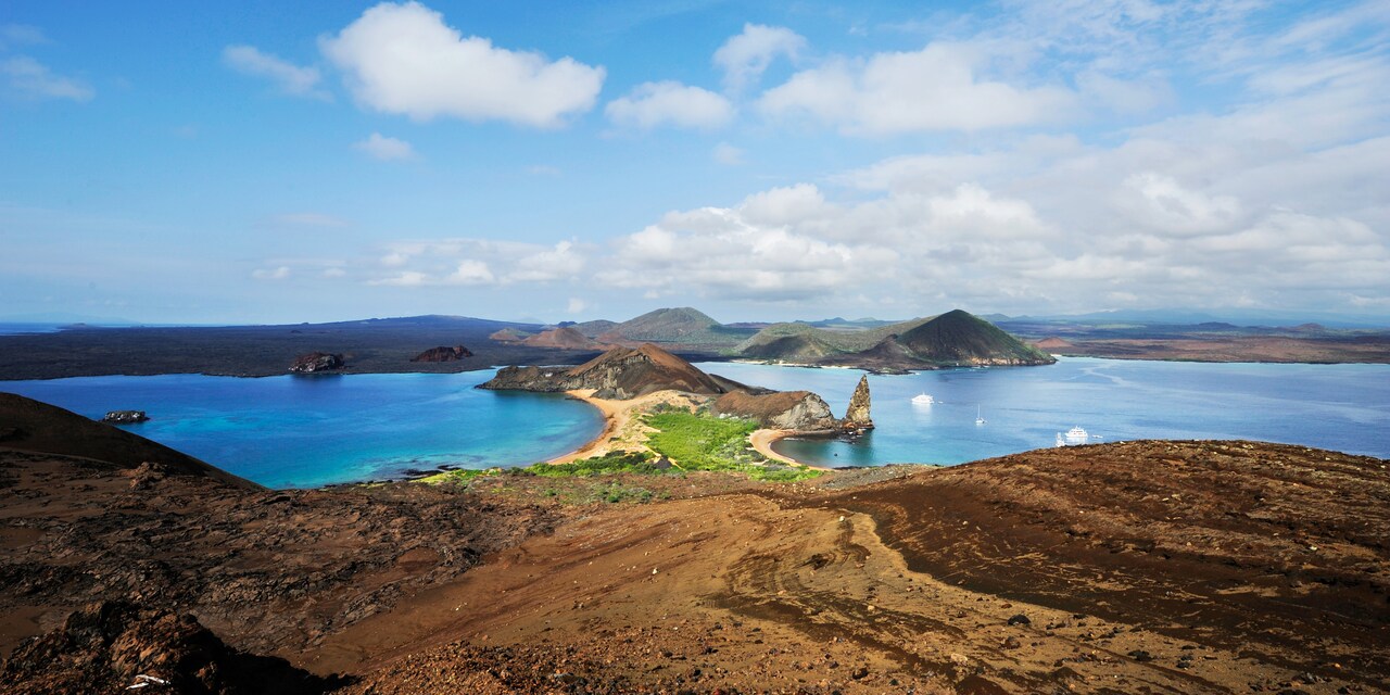 The hilly shores of an island The hilly shores of an island