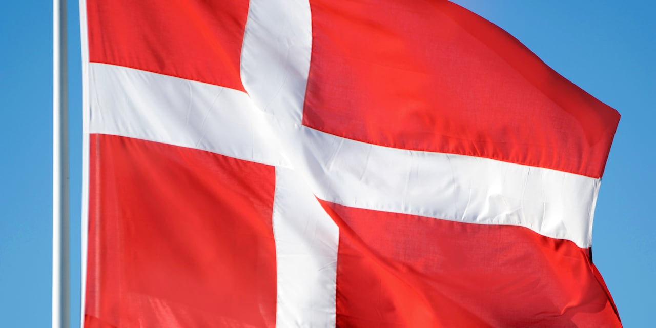 The flag of Denmark The flag of Denmark