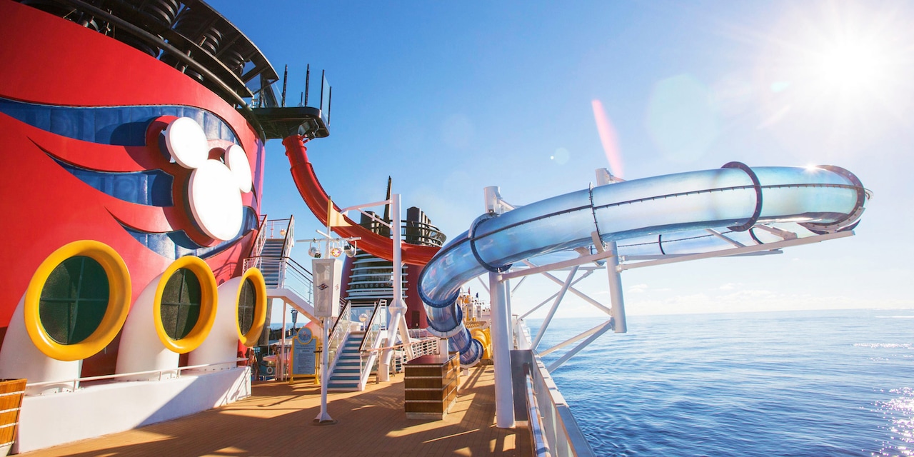 The AquaDuck water slide aboard the Disney Magic The AquaDuck water slide aboard the Disney Magic