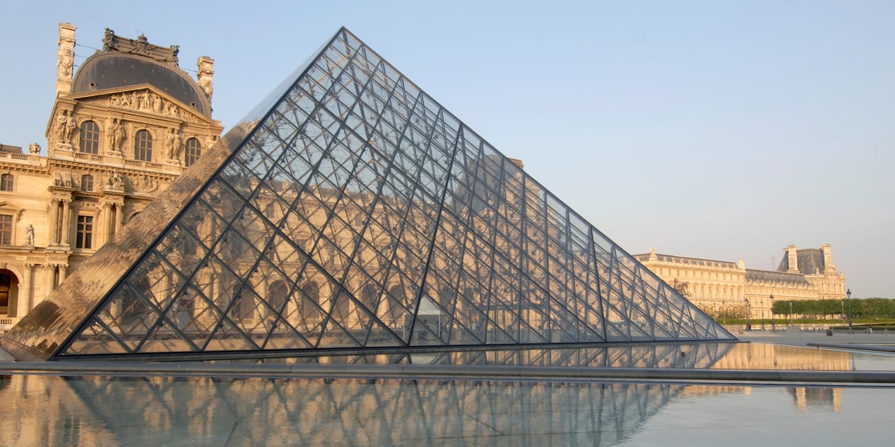 Outside the Louvre in Paris, France Outside the Louvre in Paris, France