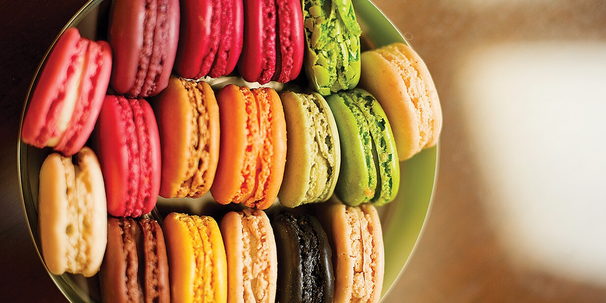A bowl of macarons A bowl of macarons