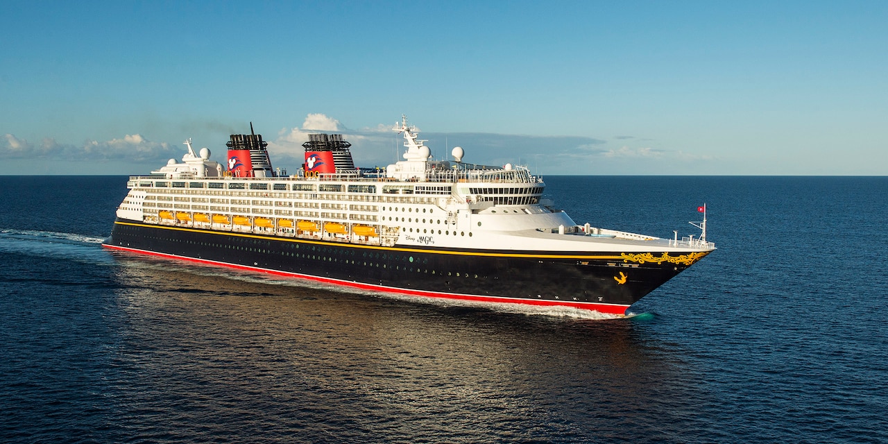 The Disney Magic cruise ship at sea The Disney Magic cruise ship at sea