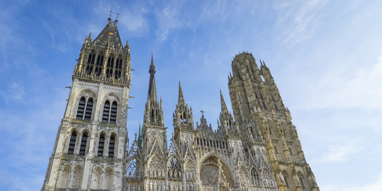 The Gothic Cathédral Notre-Dame in Rouen, France