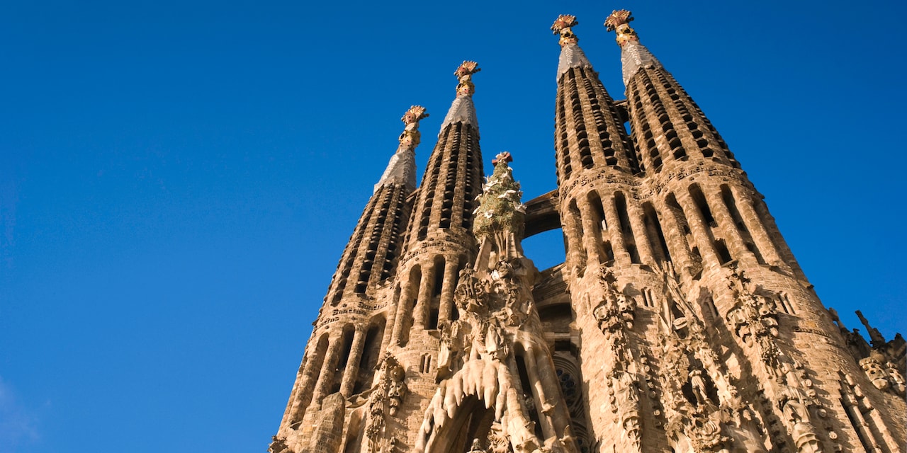 The spires of La Sagrada Família 