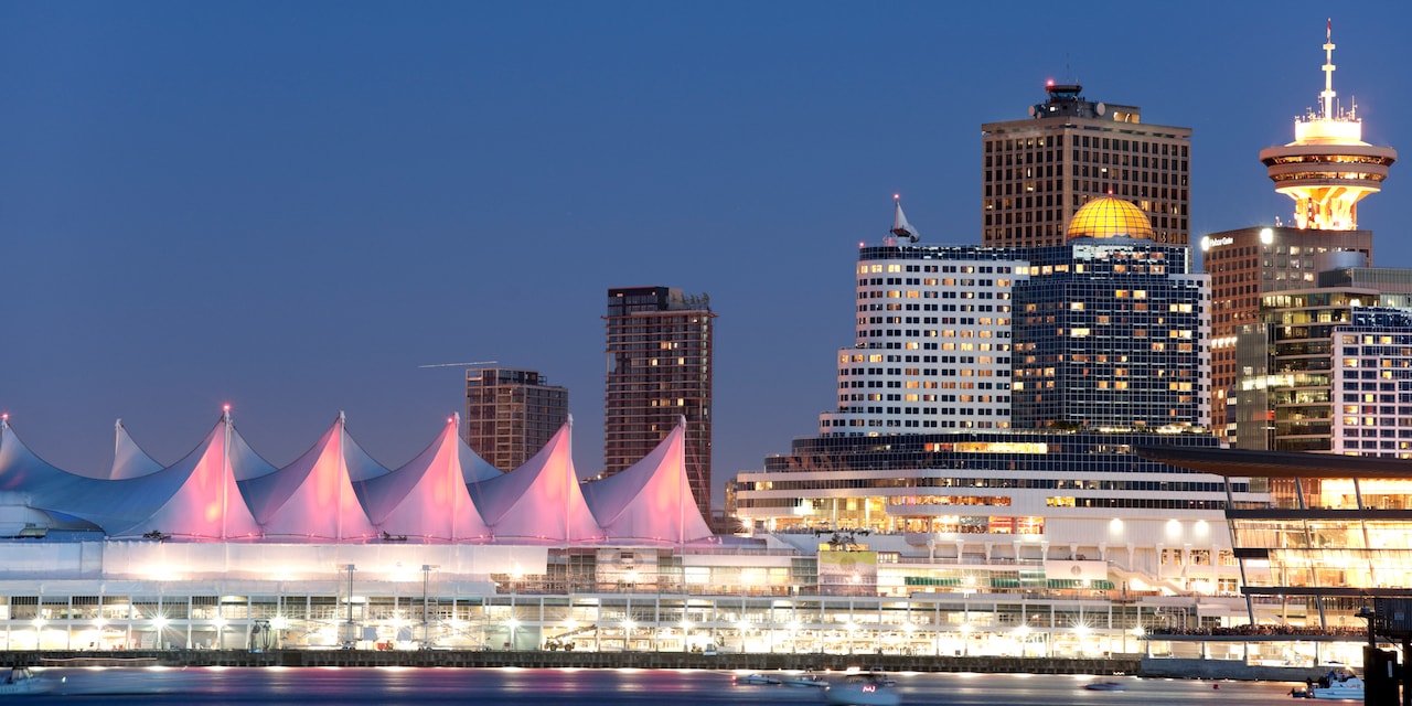 The Vancouver skyline at night The Vancouver skyline at night