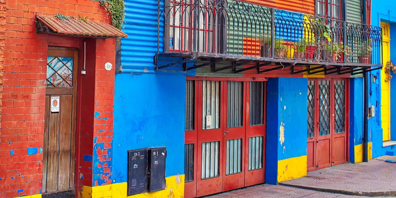 The colorful buildings of the La Boca neighborhood