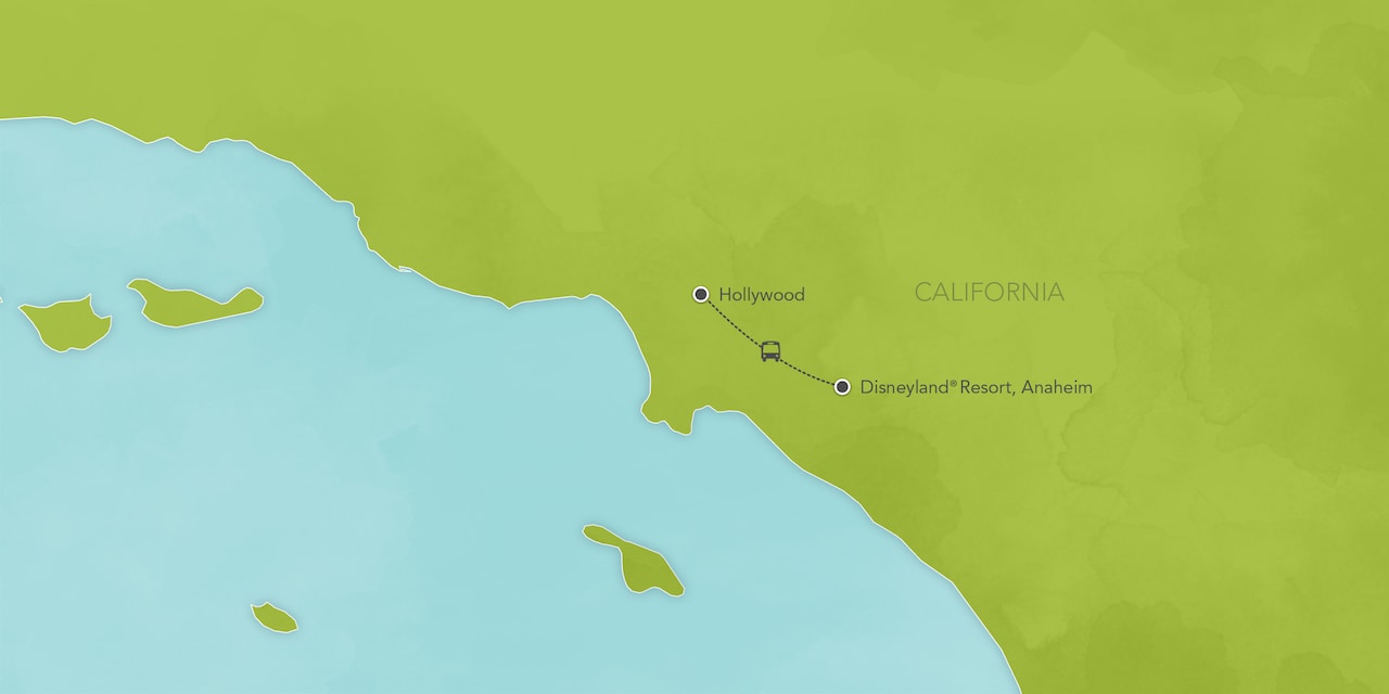 Interactive map of Southern California, showing a summary of each day's activities.