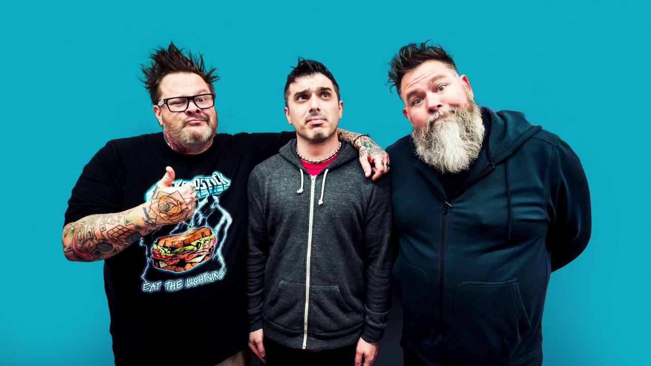 The 3 members of the band Bowling for Soup