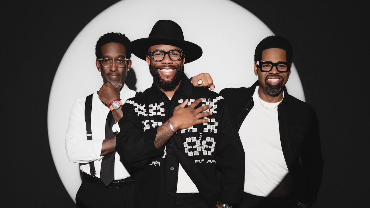 The 3 members of the group Boys II Men