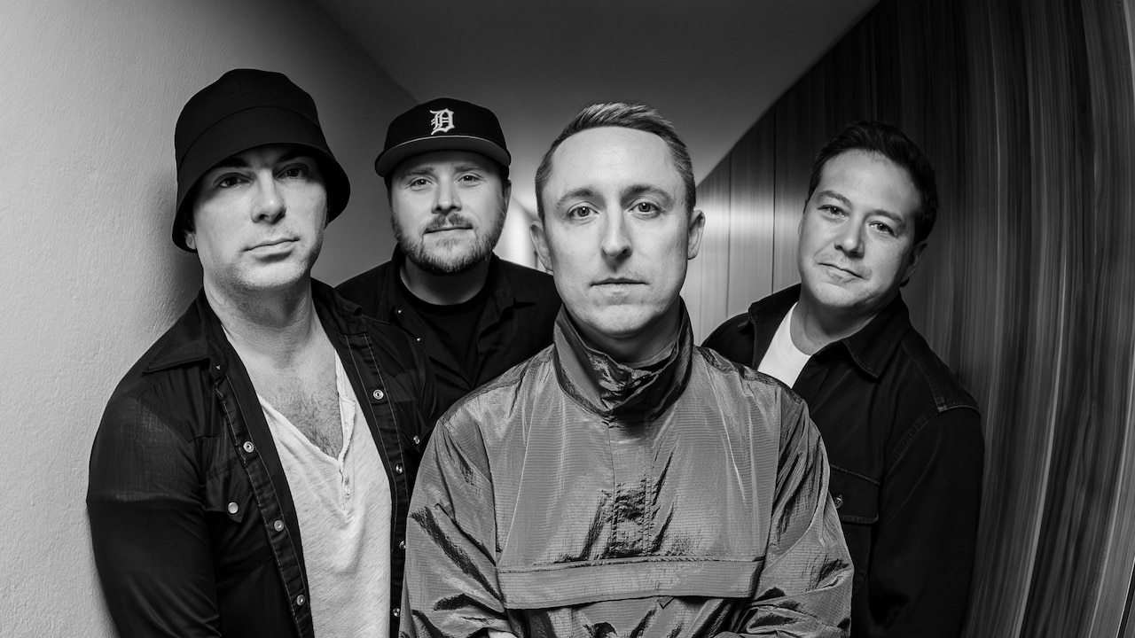 The 4 members of the band Yellowcard