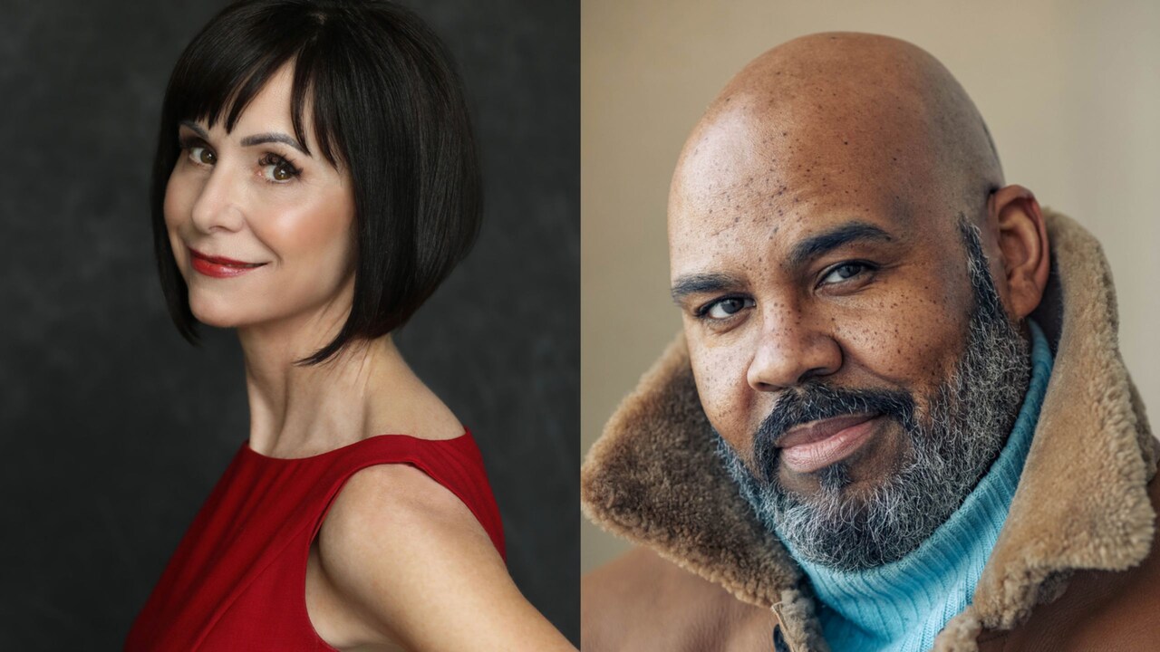 Portraits of Broadway actors Susan Egan and James Monroe Iglehart