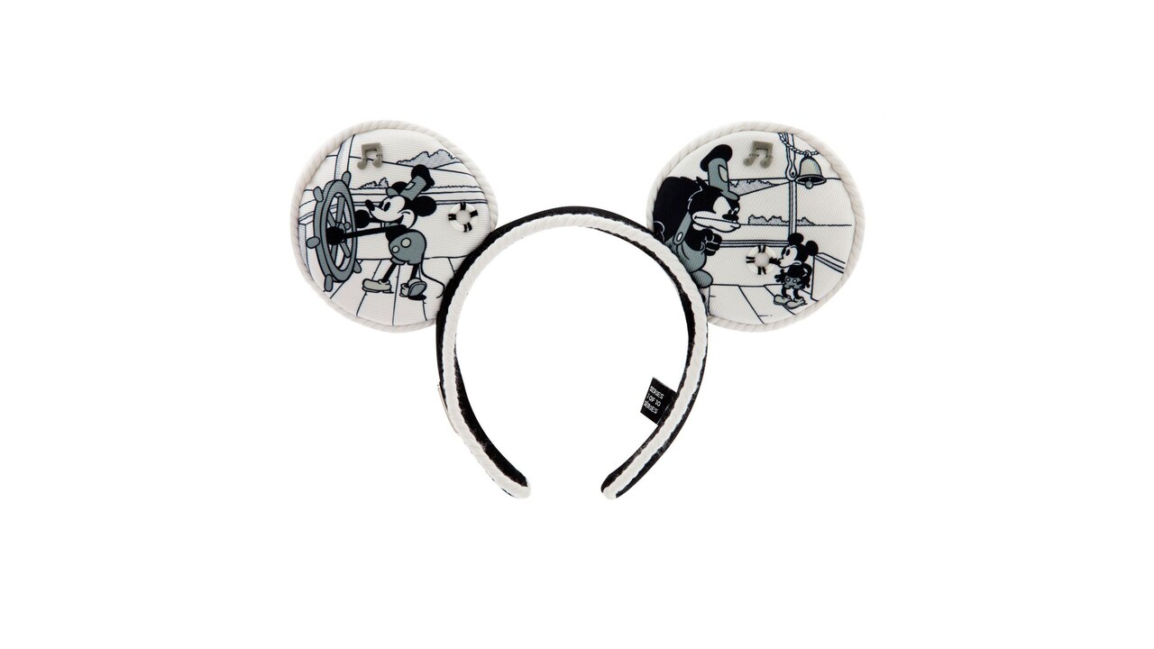 Orejas de Mickey con temática de “Steamboat Willie”