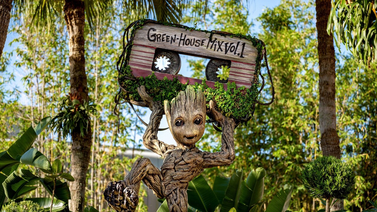 A Groot topiary at the Epcot International Flower and Garden Festival