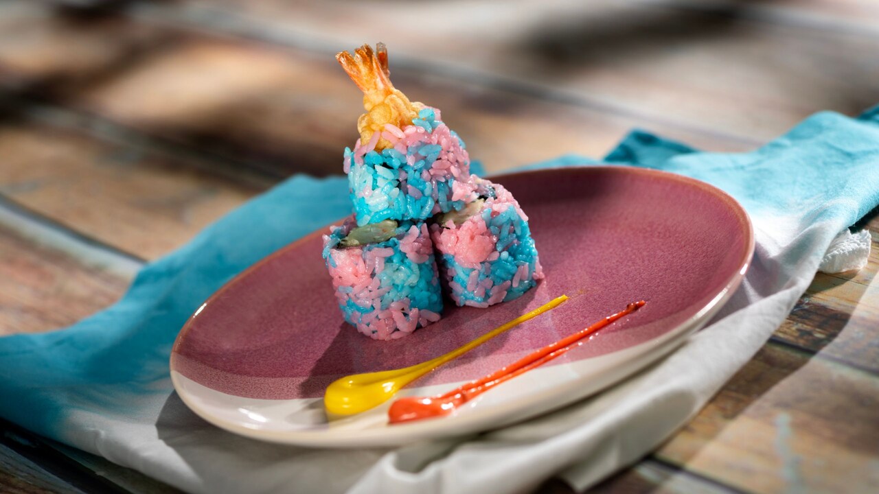 A portion of Tokyo Kawaii Roll from Goshiki at the Epcot International Festival of the Arts