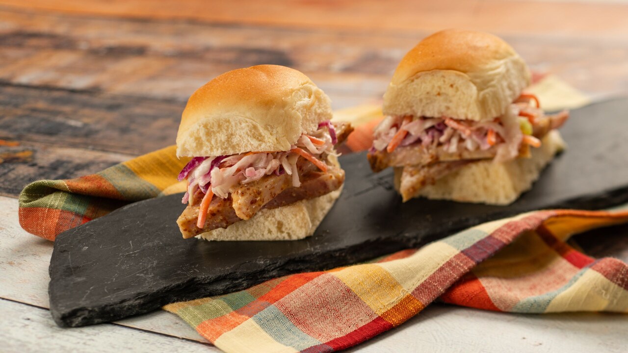 Brown Sugar and Mustard Glazed Ham Sliders from Favorites of Festivals Past