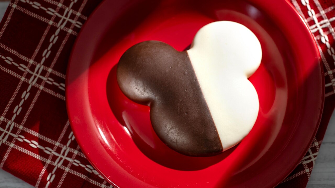 The Mickey Mouse shaped Black and White Cookie from L’Chaim Holiday Kitchen
