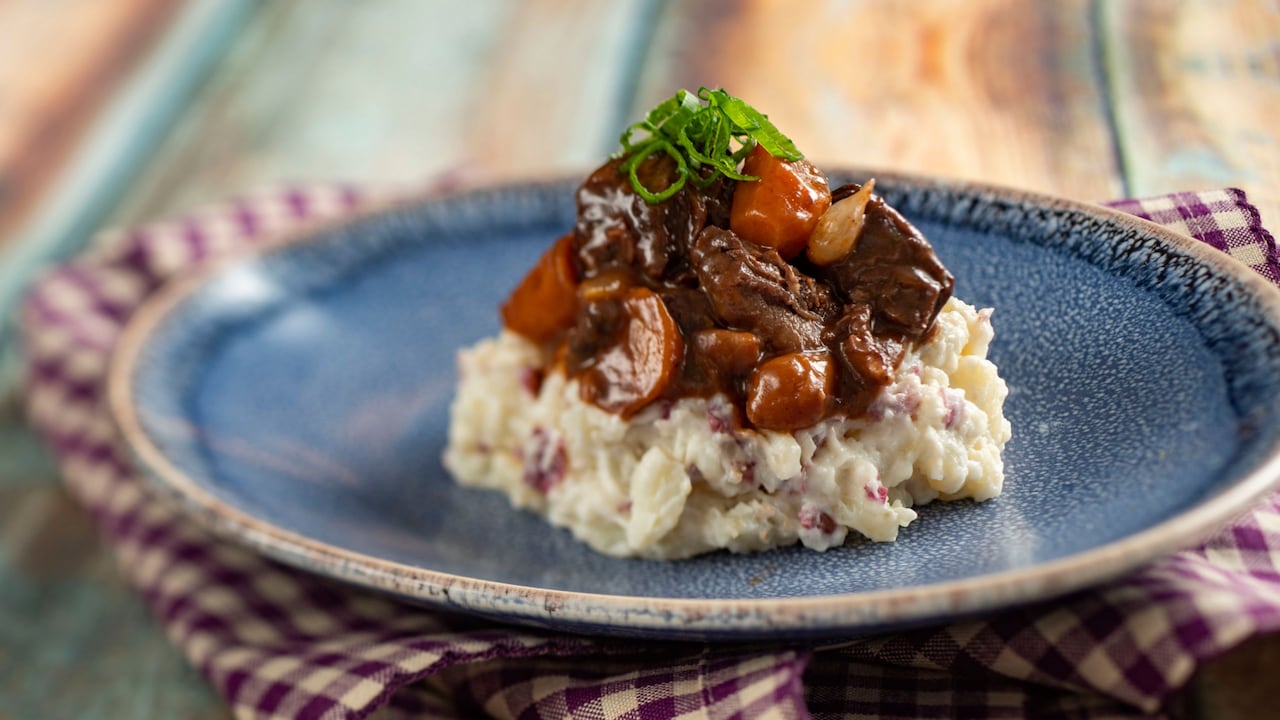Beef Bourguignon with Crushed Potatoes from Yukon Holiday Kitchen