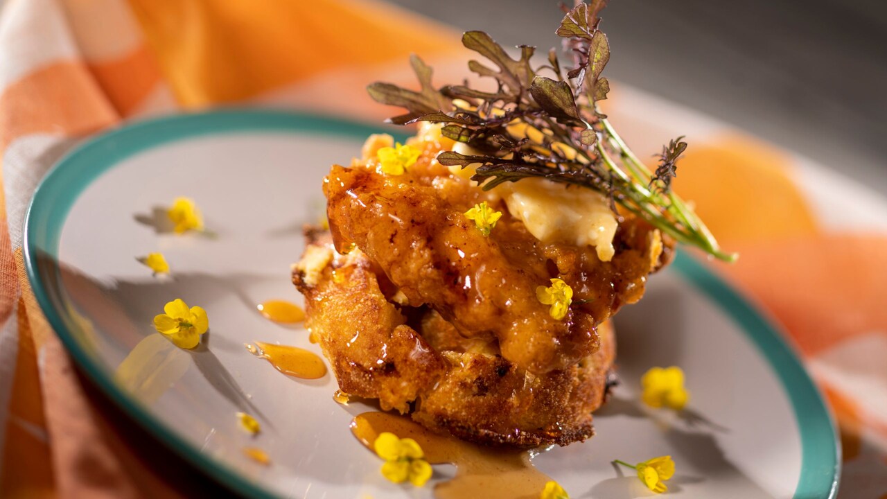 Chicken and Waffles from Honey Beestro Hosted by National Honey Board at the Epcot International Flower & Garden Festival