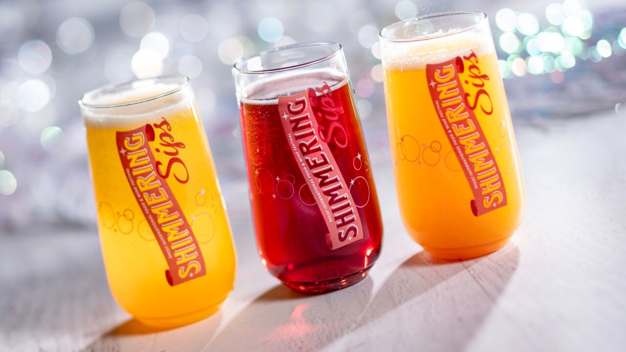 Mimosa Flight, with Tropical Mimosa, Berry Mimosa and Blood Orange Mimosa