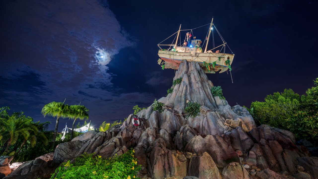 Typhoon Lagoon lights up at night