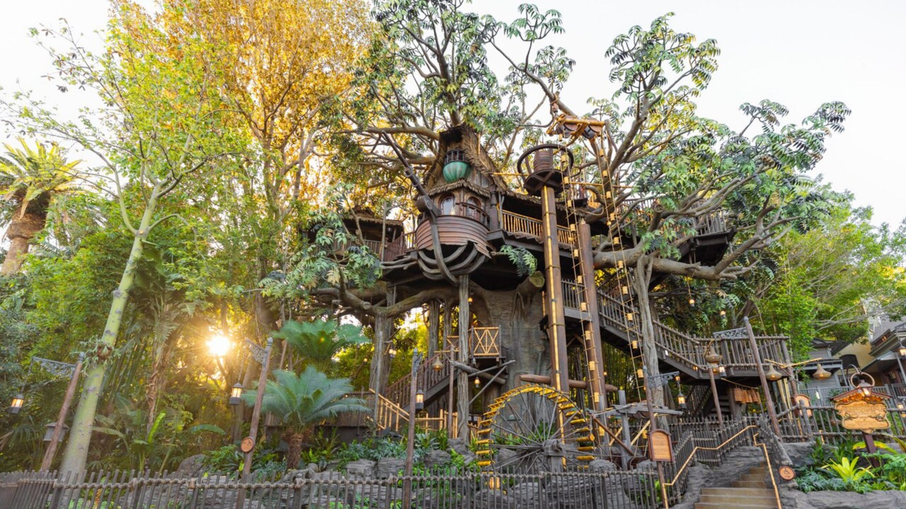 Visit the Adventureland Treehouse, where a new family has moved in and created an oasis among the trees!