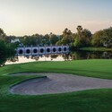 The Lake Buena Vista Golf Course sits across the waters of Lake Buena Vista